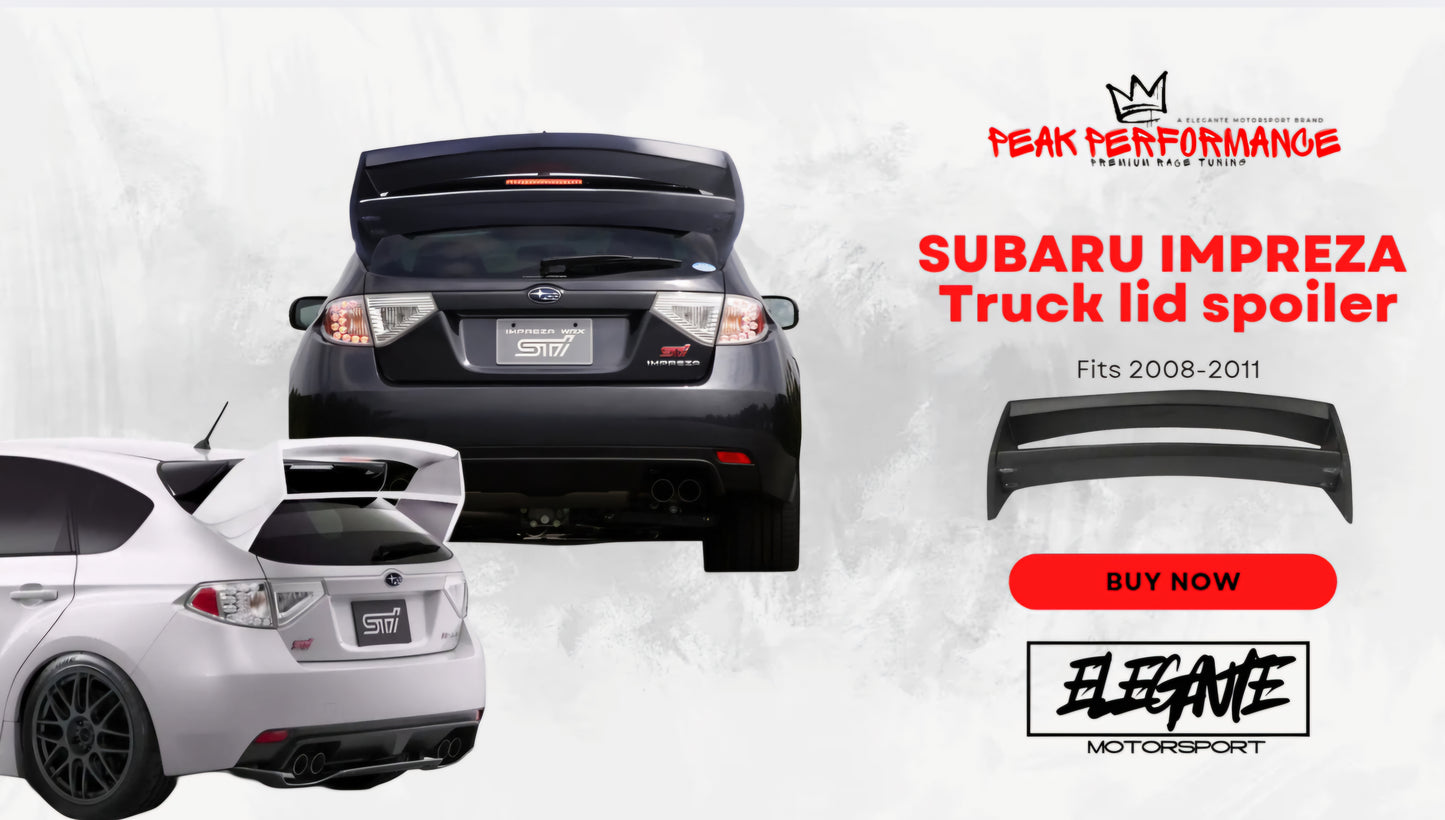 Subaru impreza trunk lid spoiler