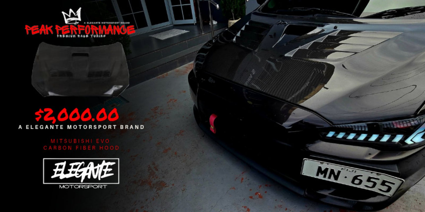 Mitsubishi Evo Carbon Fiber Hood