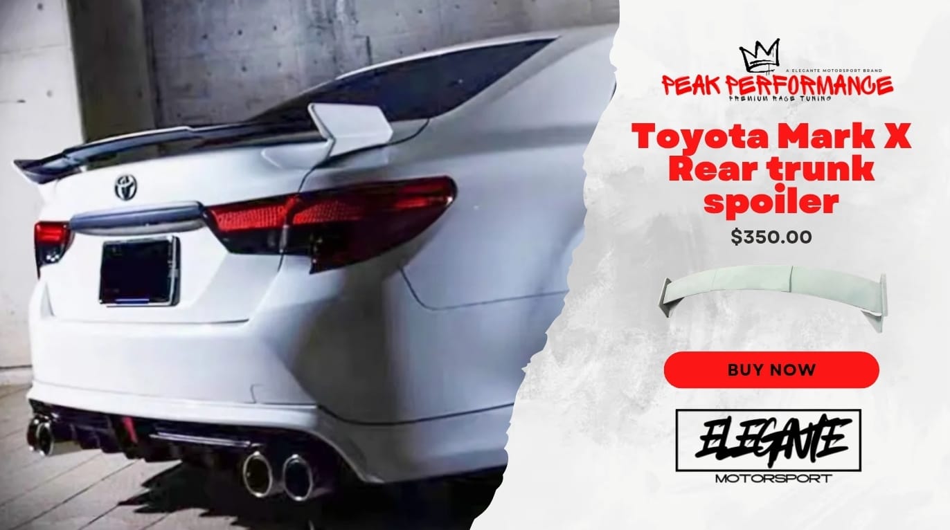 Toyota Mark X rear trunk spoiler
